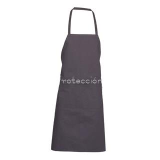 1161 DELANTAL CON PETO POLIÉSTER GRIS MARENGO - Imagen 1