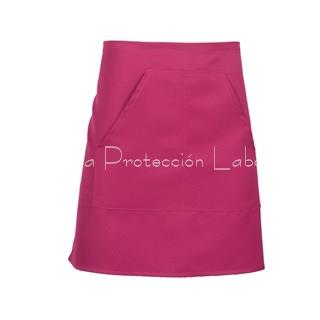 1171 DELANTAL CORTO POLIÉSTER FRAMBUESA - Imagen 1