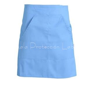 11745B DELANTAL CORTO CELESTE - Imagen 1