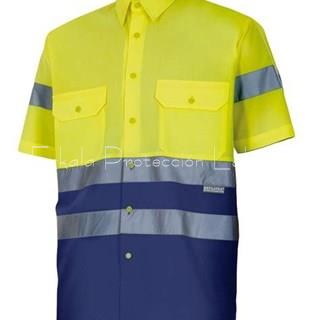 142 CAMISA BICOLOR M/C - Imagen 1