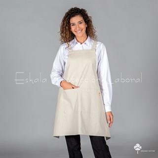 1574 DELANTAL CON PETO ARENA - Imagen 1