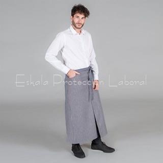 1585 DELANTAL FRANCÉS RAYAS - Imagen 1