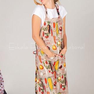 1611 DELANTAL PETO VEGETAL - Imagen 1