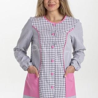 8317_209 BATA MAESTRA CUADRITOS GRIS - Imagen 1