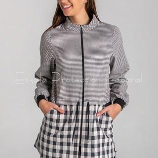 8896_247 BATA MAESTRA CUADROS GRIS ANTRACITA - Imagen 1